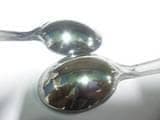 silver plated plastic spoon 1