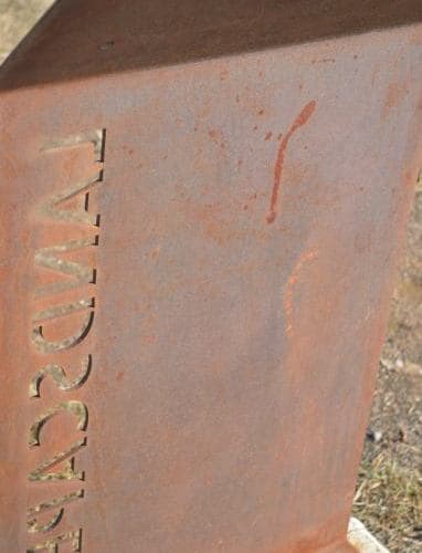 Corten heritage plaque 5