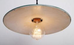 rusty metal lamp shade 8