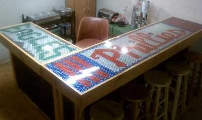 how to make a bottle cap beer pong table