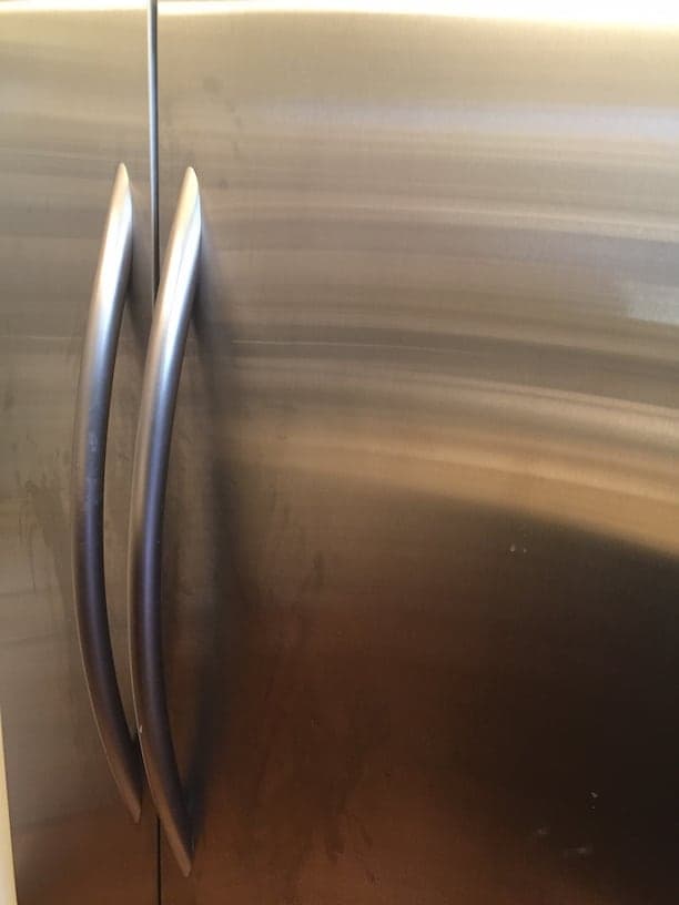 How to remove scratches from stainless steel refrigerator doors?