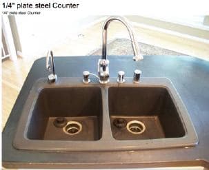 steel countertop by Maryland Iron