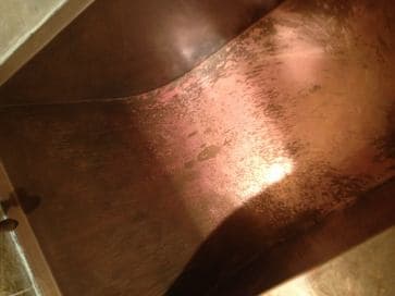 copper bath tub