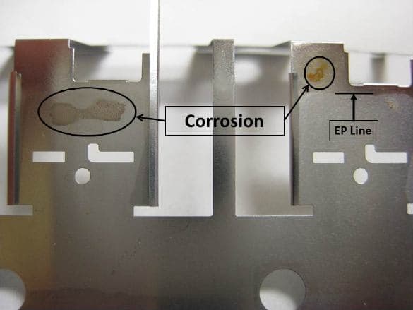 corrosion on electropolished 304ss