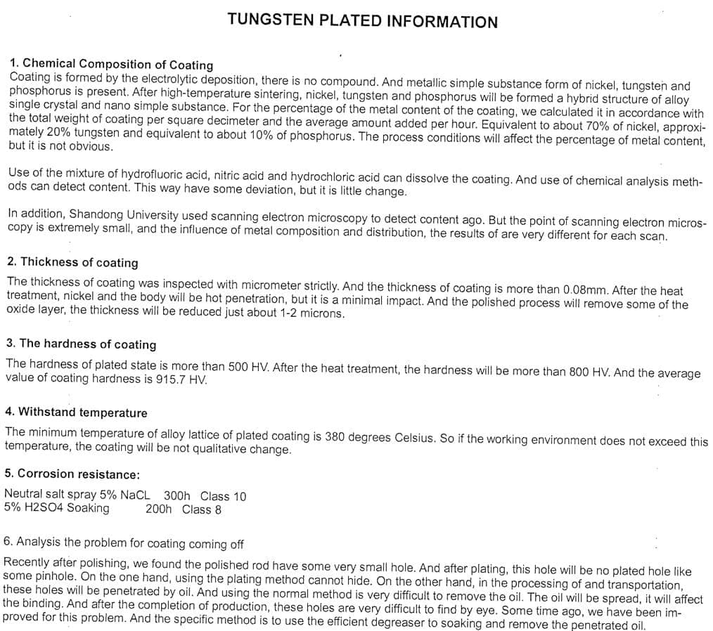 Electrodeposition of Tungsten or other Very Hard Material