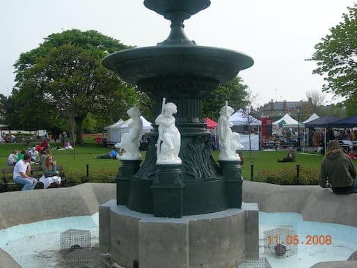 Fountain in People's Park Dublin