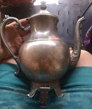 F. B. Rogers Silver Co. Model 1359E Vintage Electric Carafe on Silver Plate