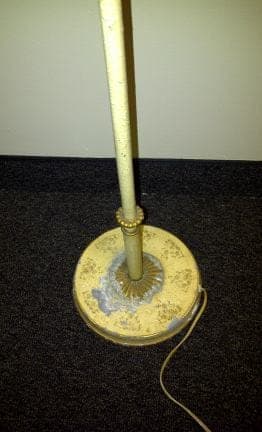 cast iron and pewter floor lamp-3