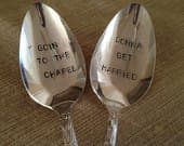 engraving on silverplate flatware