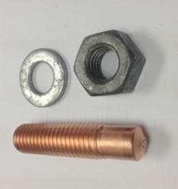 zinc plated nuts and copper plated studs-1