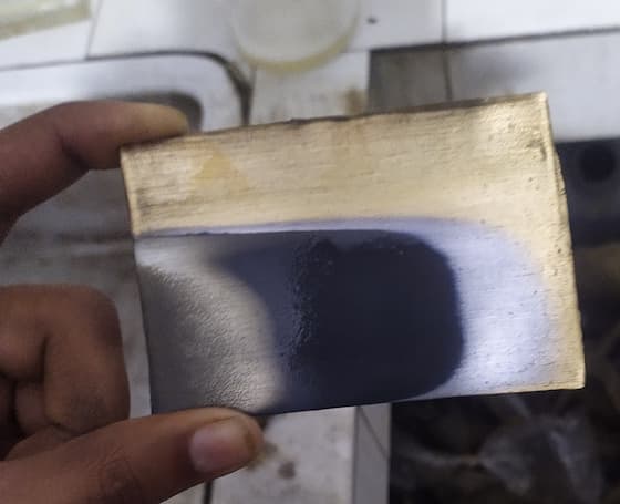 acid zinc plating is black