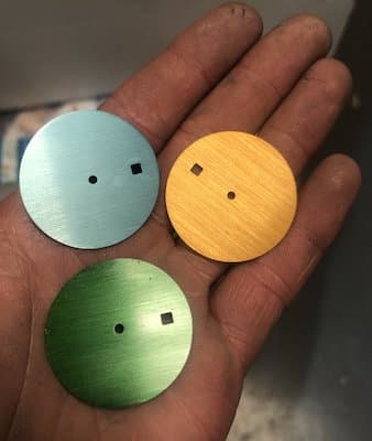 anodized watch dials a