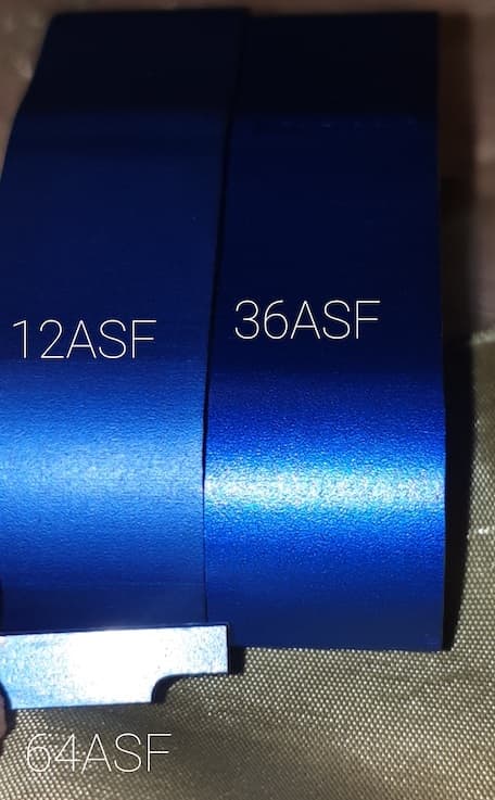 dull vs. glossy anodizing