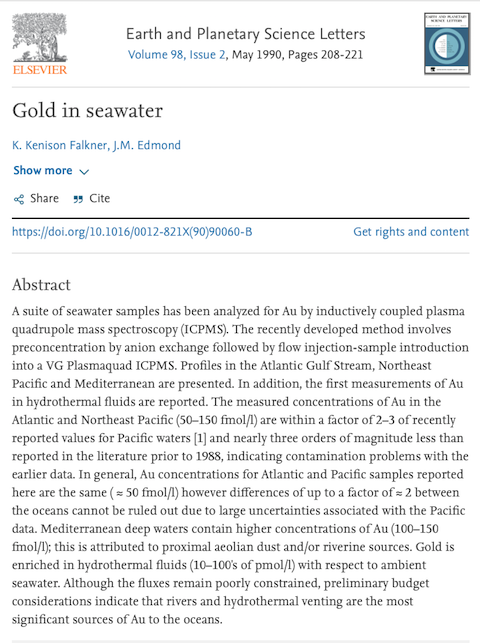 6 Times We Tried to Extract Gold from Seawater