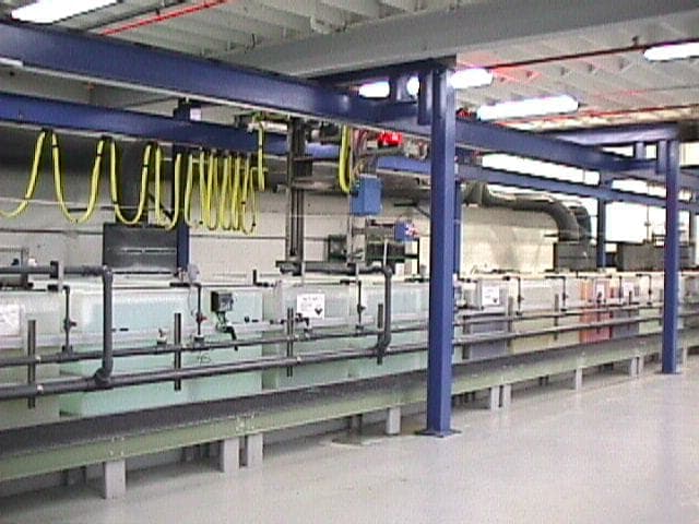 Plating line at United Silk Screeners