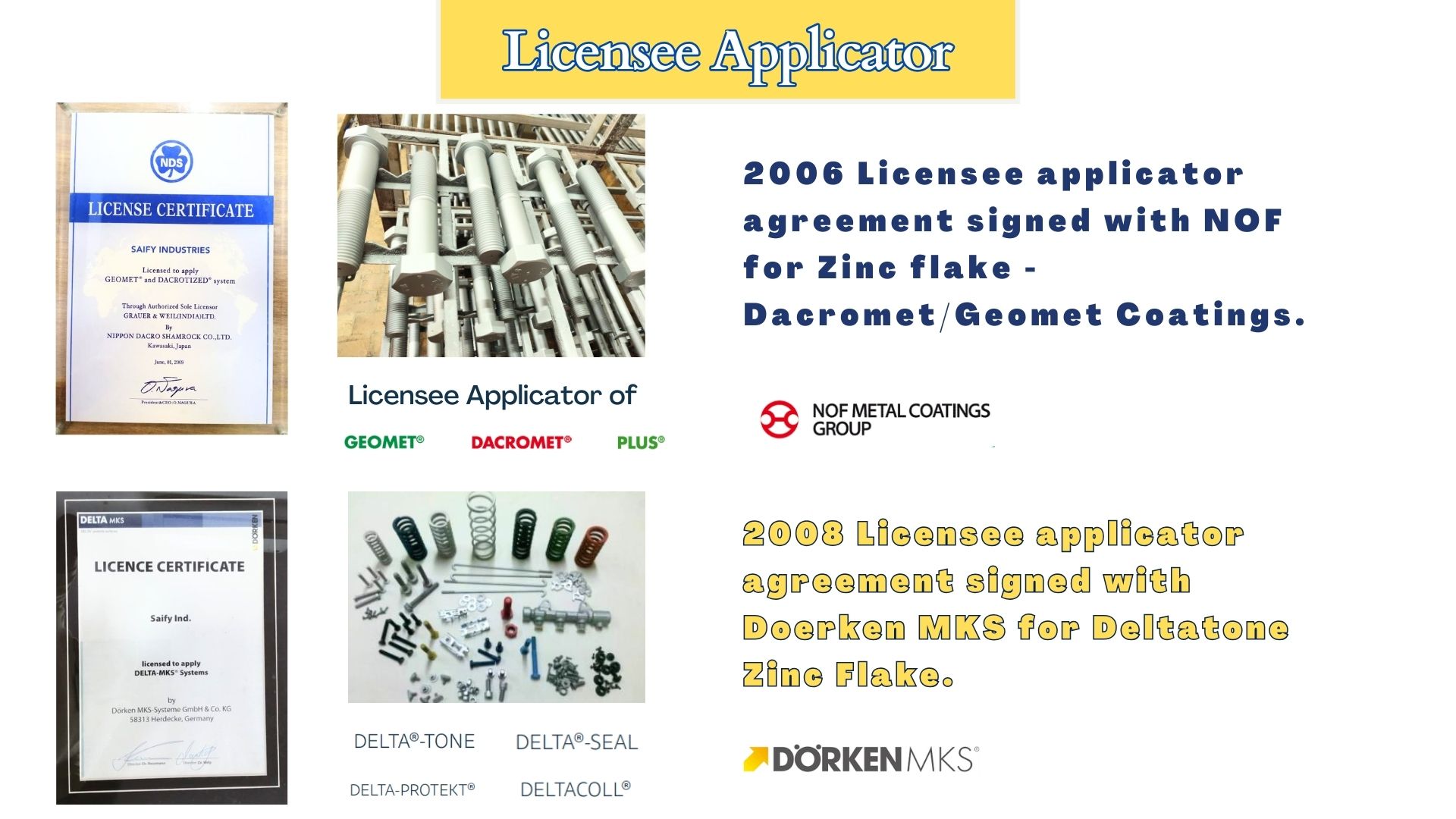 Saify Ind Licensee Applicator